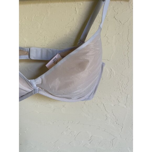 Victoria's Secret Underwire Plunge Bra 34C Dusty Blue - Picture 4 of 8